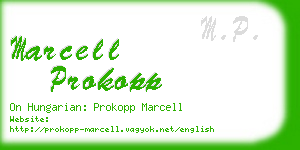 marcell prokopp business card
